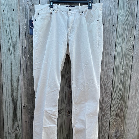 Men’s Chaps casual Chino style 36” x 32” cotton pants. NWT. Five pockets. 👍 - Picture 1 of 4